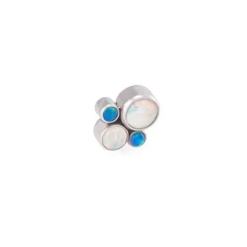 Tilum Bubble Cluster Captive Bead - Choose 4mm Opal - Price Per 1