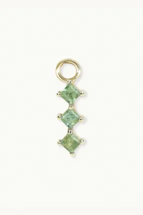 Trio Apatite Gold Charm