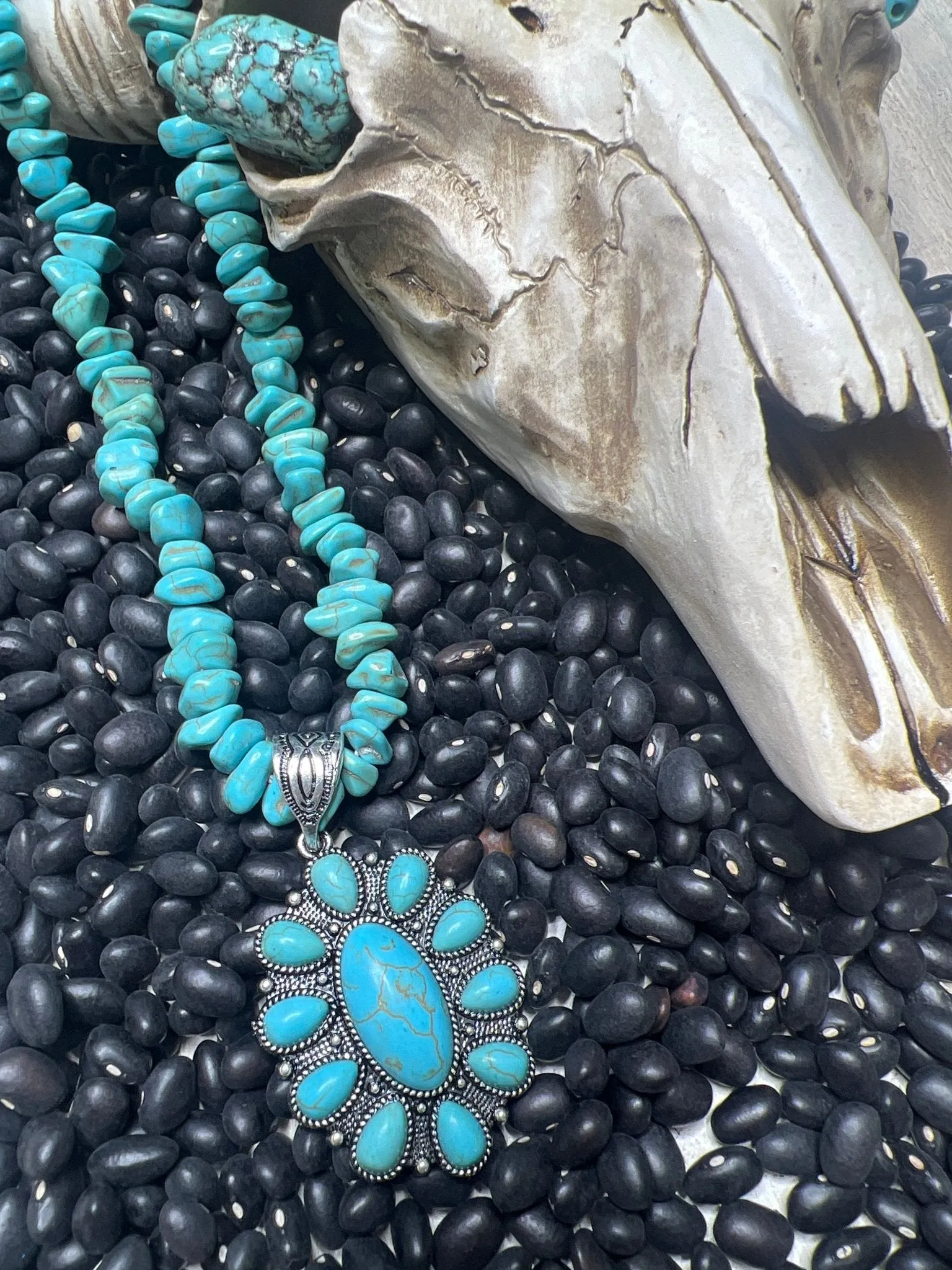 Turquoise Concho Choker
