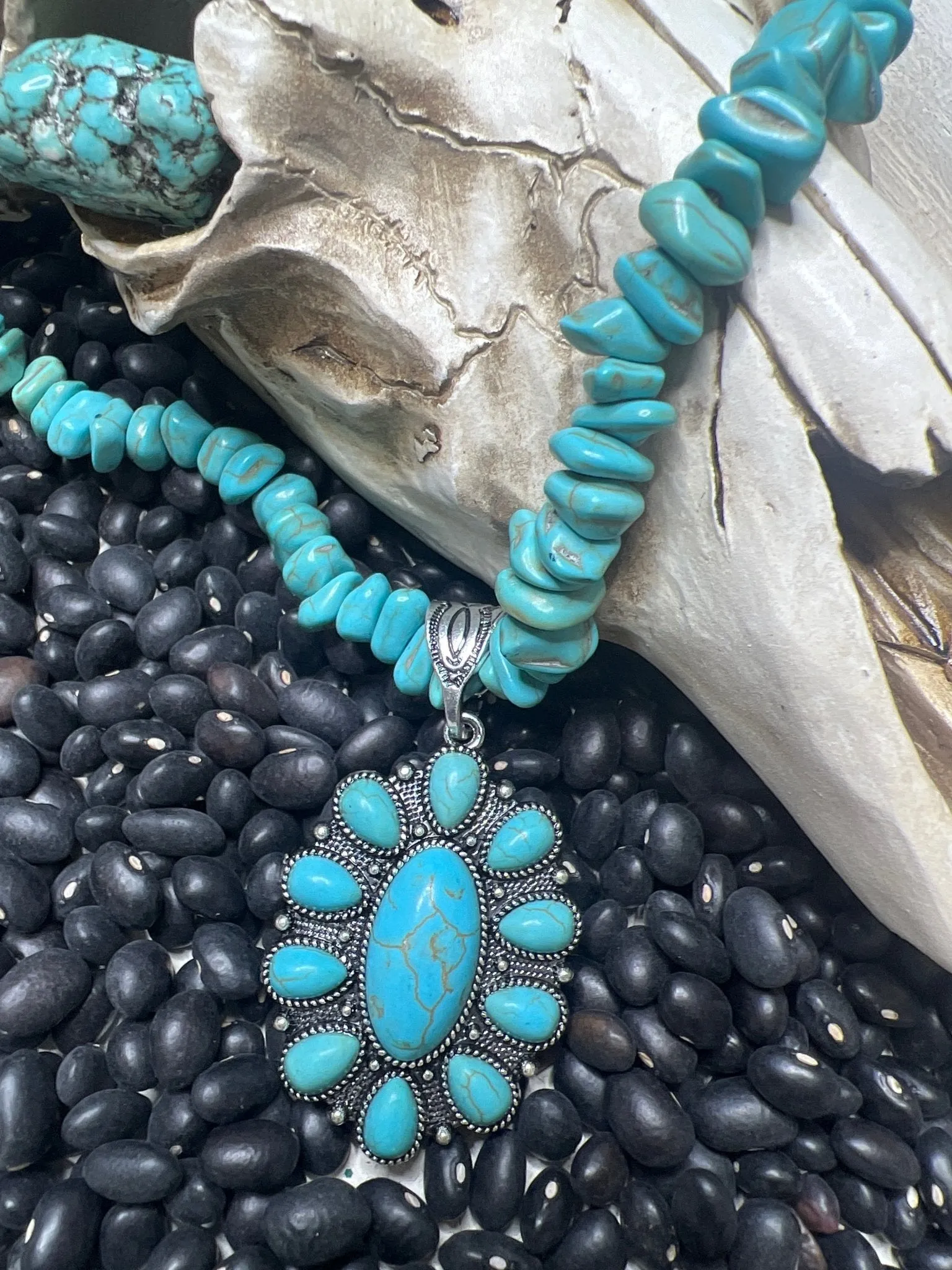 Turquoise Concho Choker