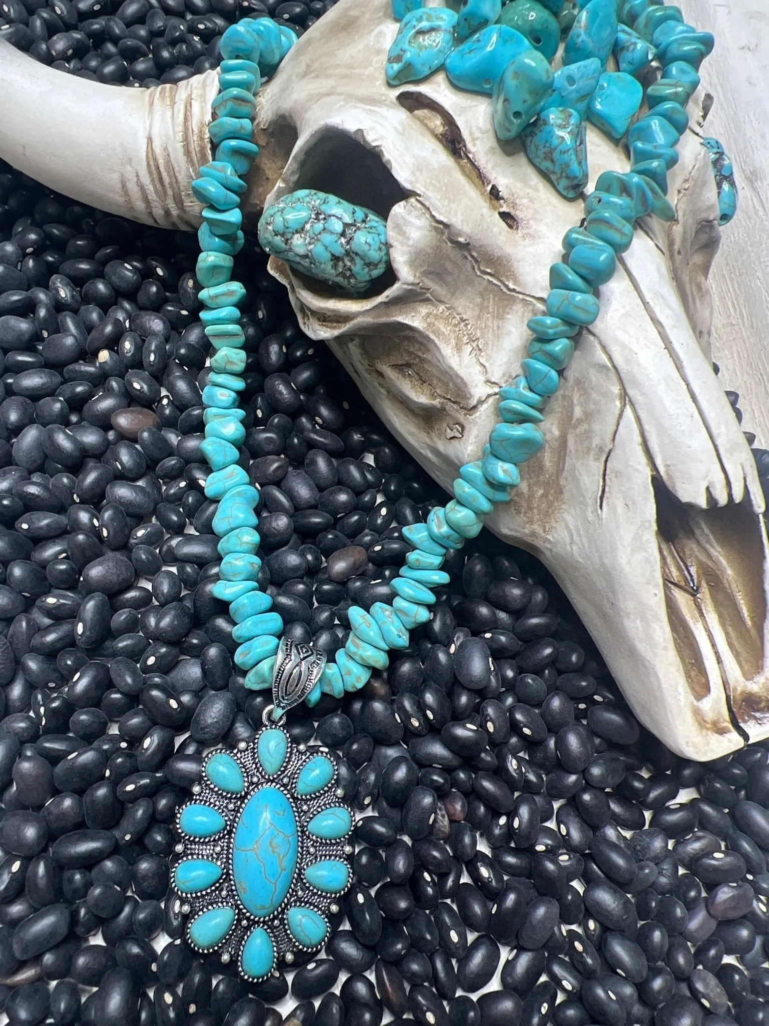 Turquoise Concho Choker