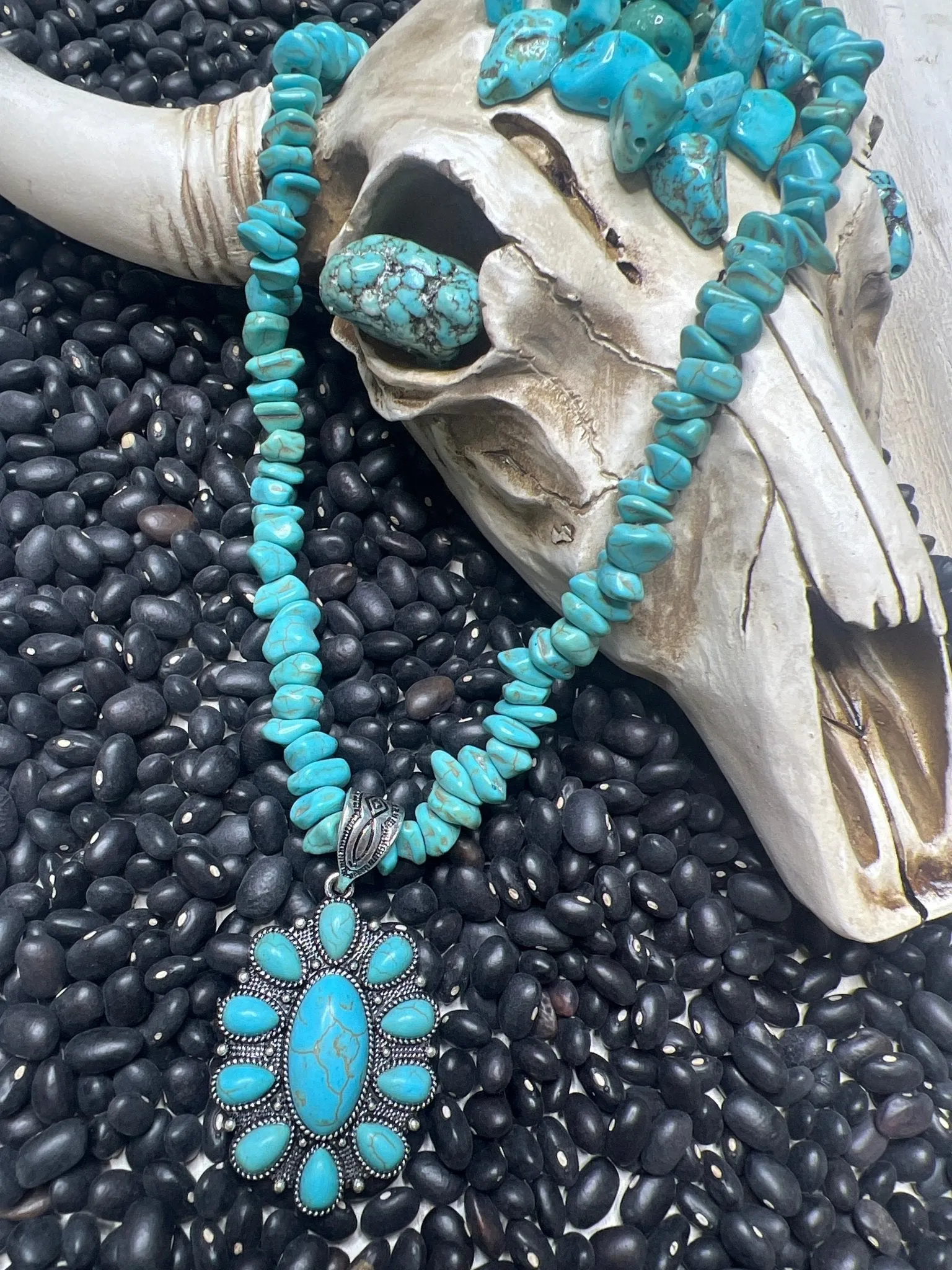 Turquoise Concho Choker