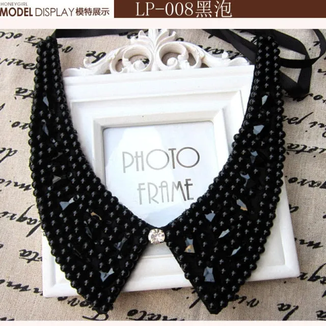 VenusFox Vintage Black Lace Collar Choker