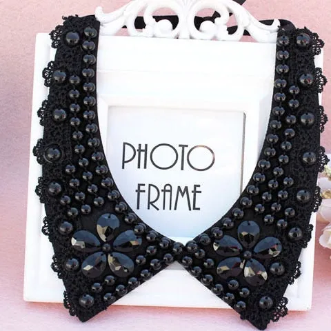 VenusFox Vintage Black Lace Collar Choker