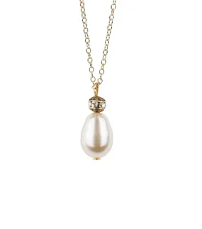 Vintage Inspired Tear Drop Necklace