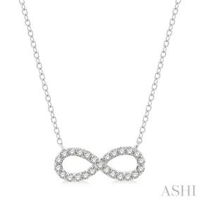 White Gold Infinity Necklace