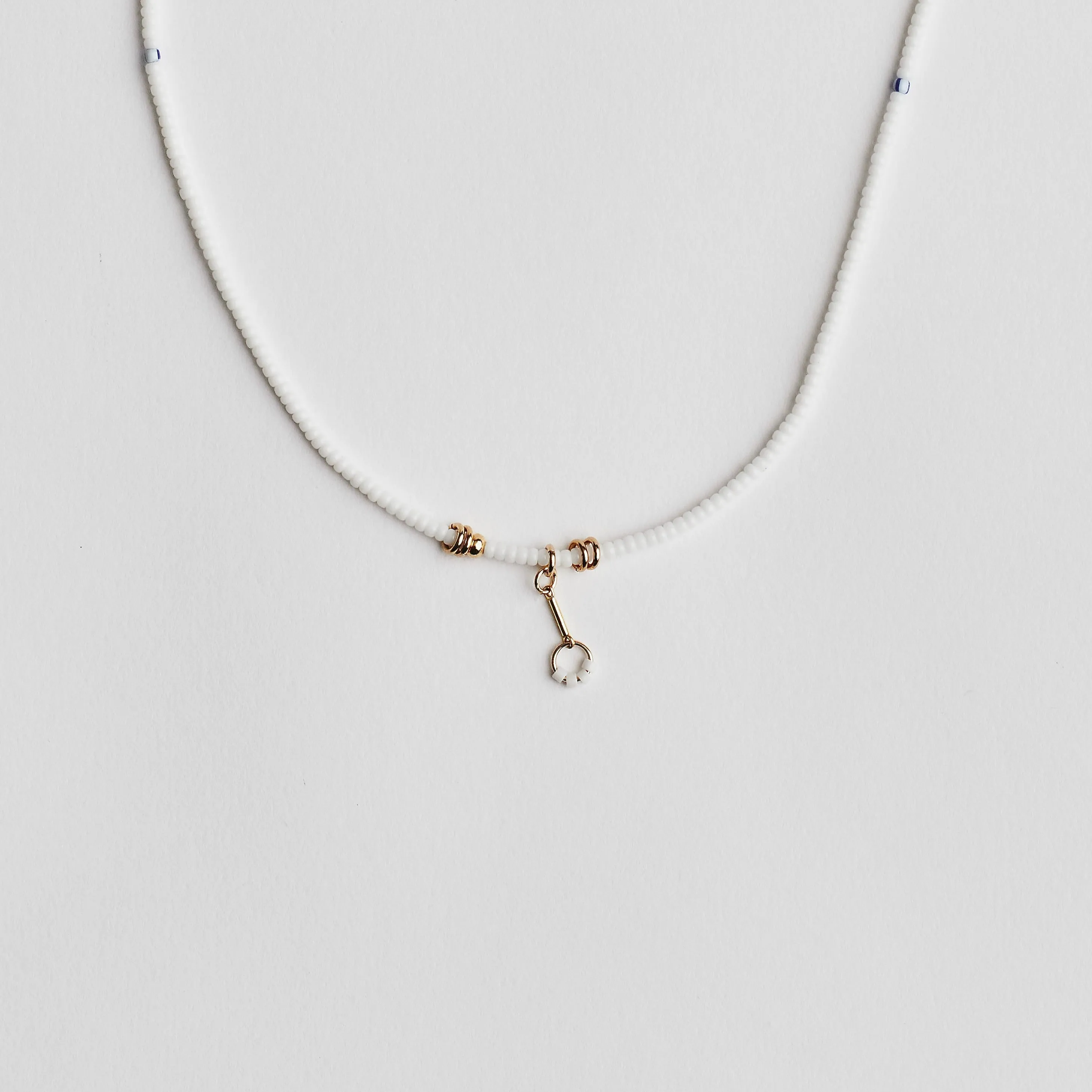 White on White Necklace