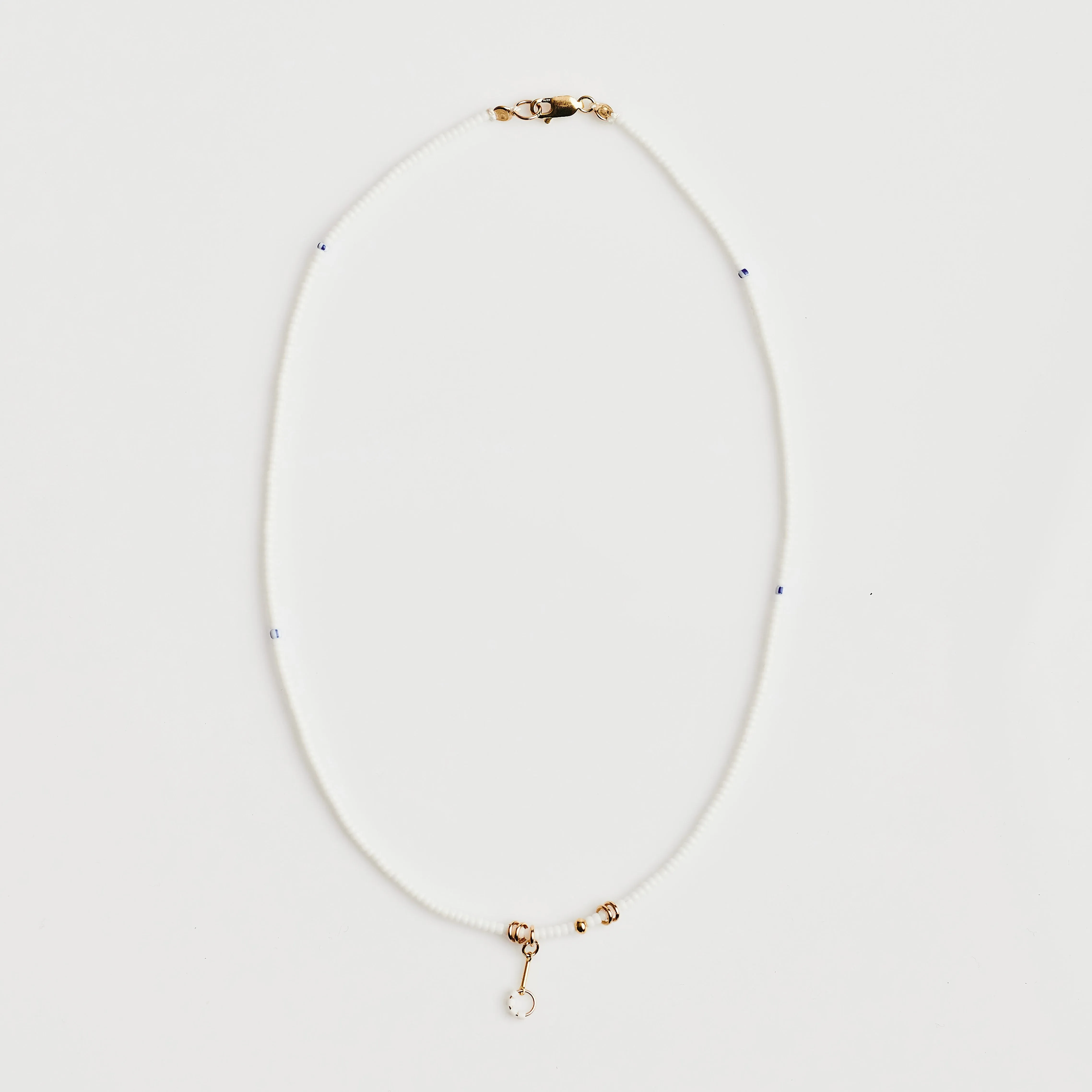 White on White Necklace