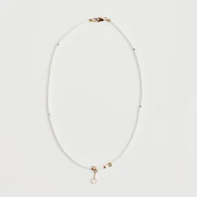 White on White Necklace