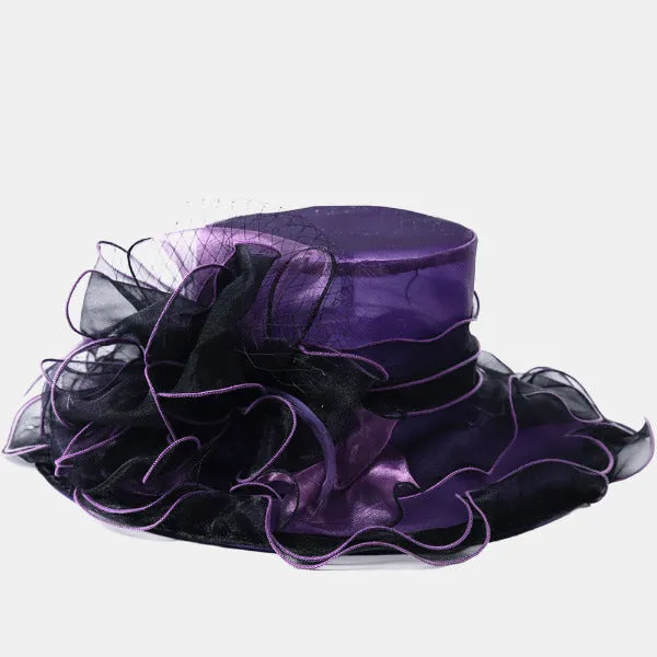 Women Kentucky Derby Organza Hat S042B