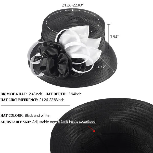 Womens Church Cloche Hat Tea Party Kentucky Derby Dress Hats SD703