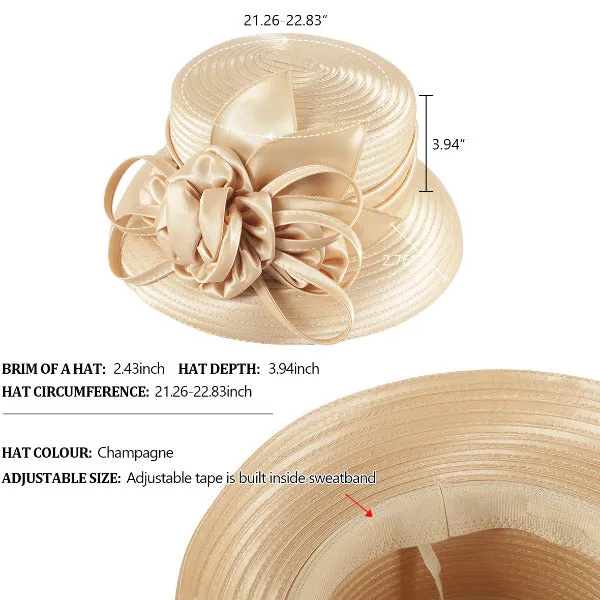 Womens Church Cloche Hat Tea Party Kentucky Derby Dress Hats SD703