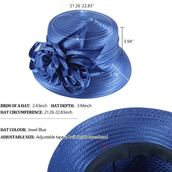 Womens Church Cloche Hat Tea Party Kentucky Derby Dress Hats SD703