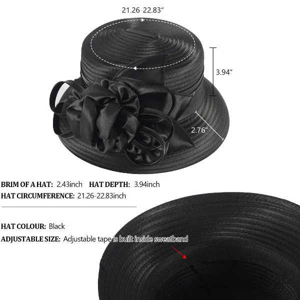 Womens Church Cloche Hat Tea Party Kentucky Derby Dress Hats SD703