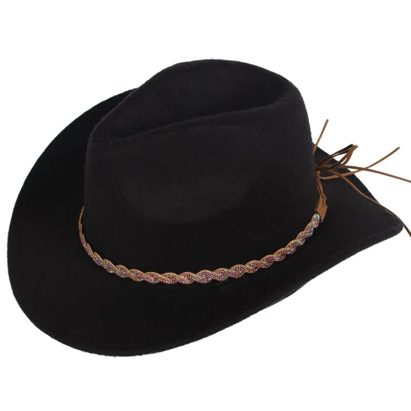 Woven Rhinestone Western Hat Bands