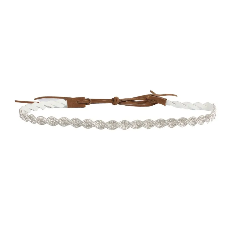 Woven Rhinestone Western Hat Bands