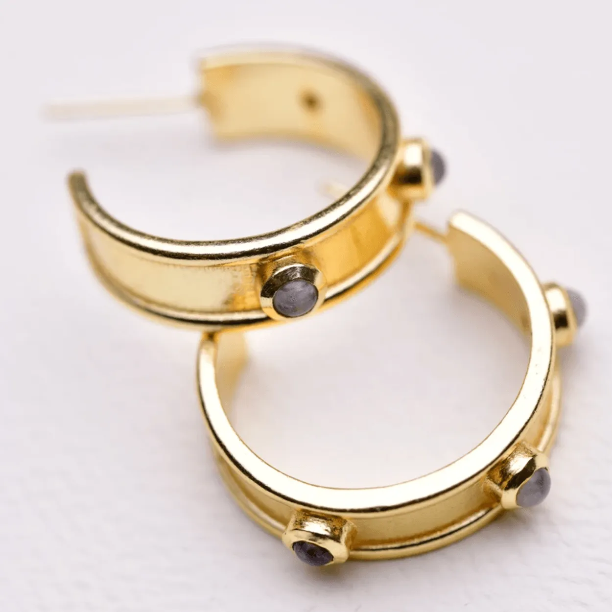 Zara Hoop | Moonstone