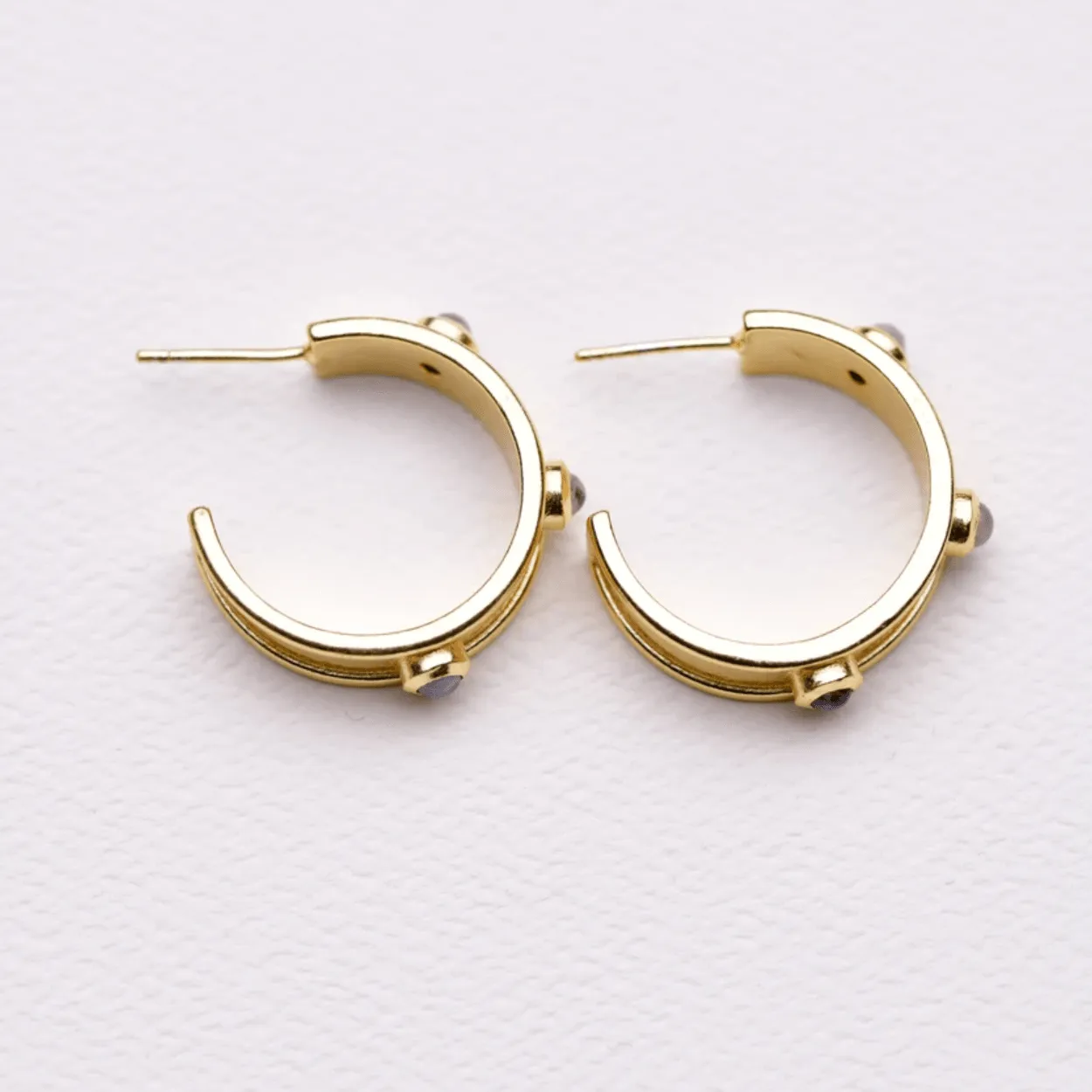 Zara Hoop | Moonstone