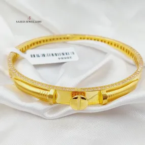 Zircon Studded Nail Bracelet